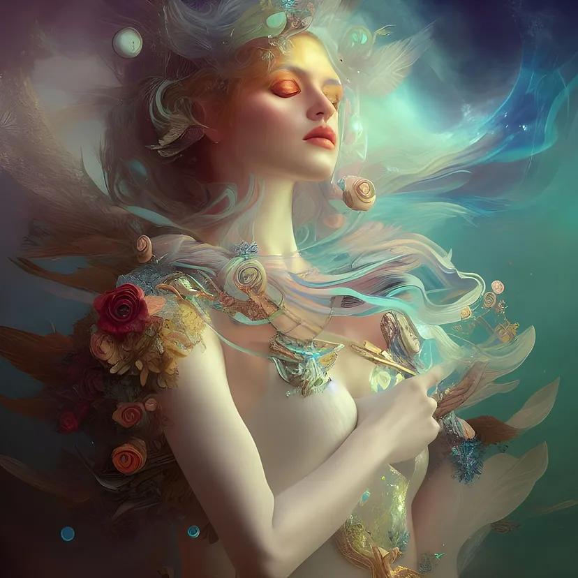 AI generated image of a girl