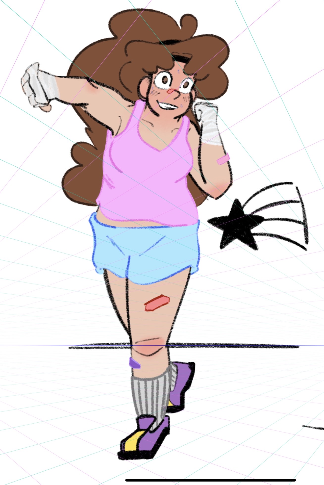 fifth step of drawing process