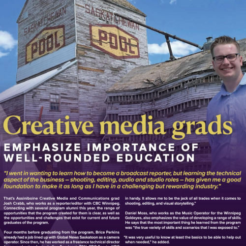 Creative Media Grads – Multi-Talented, Industry-Ready
